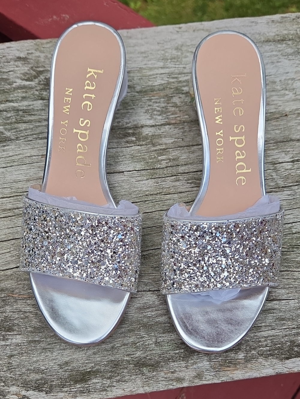 Kate Spade Polished Glitter Sandals